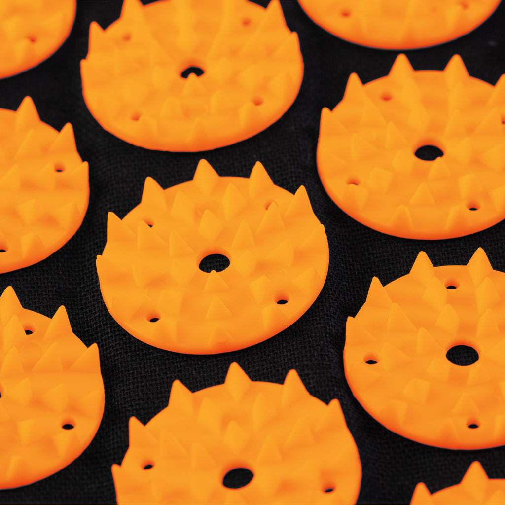 Acupressure Mat & Pillow for Massage Neck, Back & Shoulders (Orange)