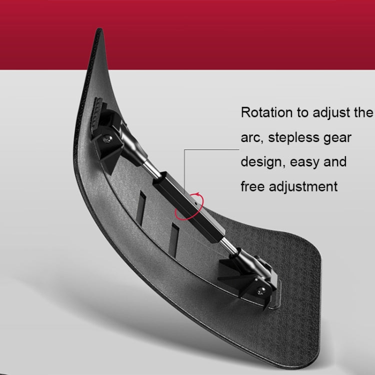 Wiper blade with text on a gray background